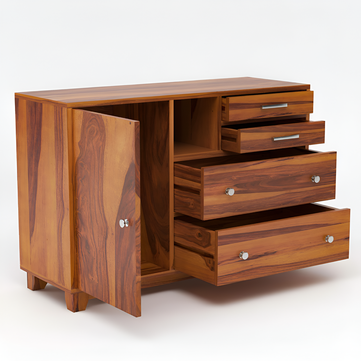 JH Decore Solid Sheesham Wood Sideboard Cabinet