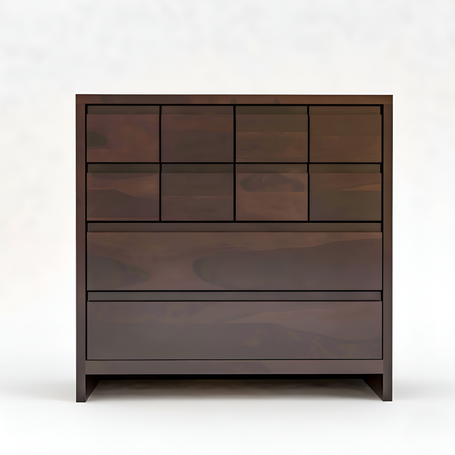JH Decore Solid Sheesham Wood Modern Chest of Drawers Storage Cabinet