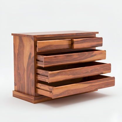 JH Decore Solid Sheesham Wood Chest of Drawers