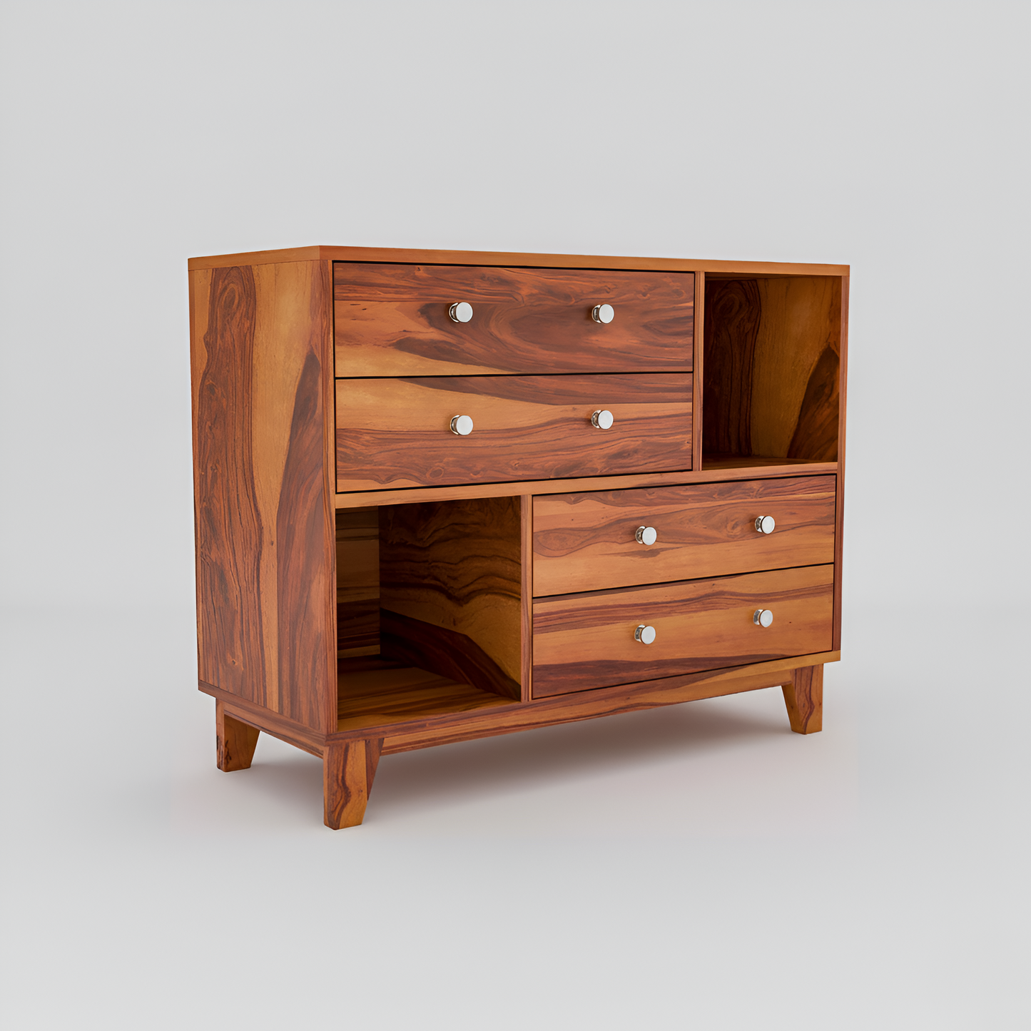 JH Decore Solid Sheesham Wood Sideboard Cabinet