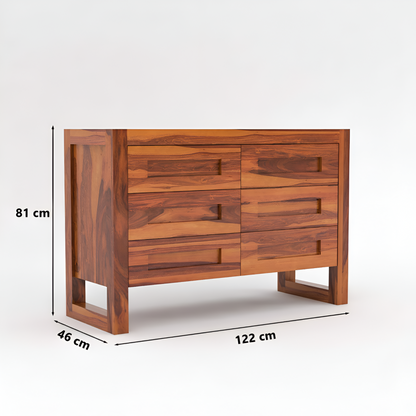 JH Decore Solid Sheesham Wood Storage Cabinet