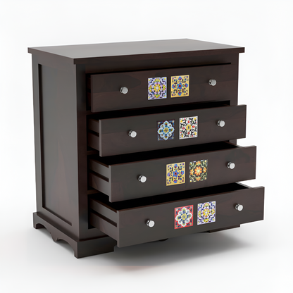 JH Decore Solid Sheesham Wood Handcrafted Chest of Drawers