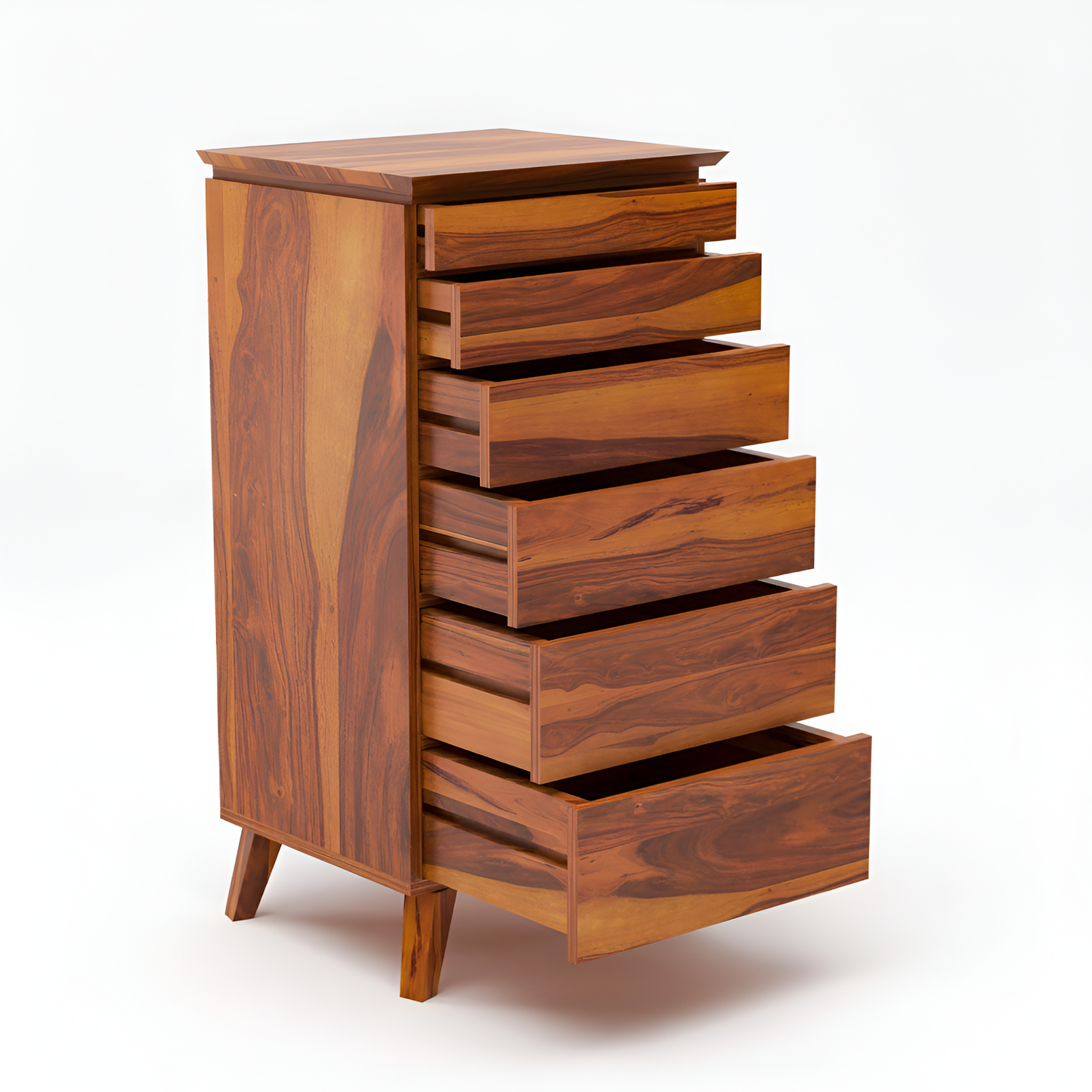 JH Decore Solid Sheesham Wood Chest of Drawers for Bedroom