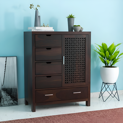 JH Decore Solid Sheesham Wood Storage Cabinet
