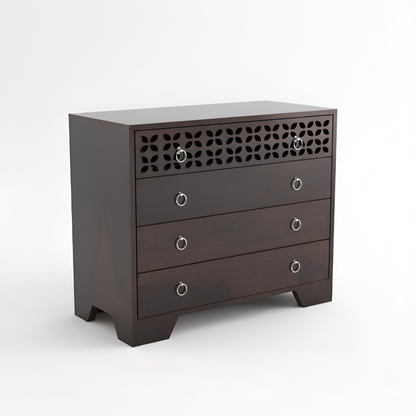 JH Decore Solid Sheesham Wood Designer Chest of Drawers Cabinet