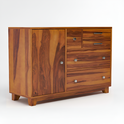 JH Decore Solid Sheesham Wood Sideboard Cabinet