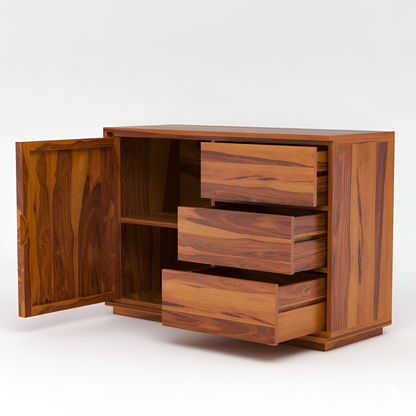 JH Decore Solid Sheesham Wood Sideboard Cabinet