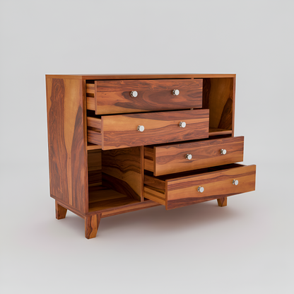 JH Decore Solid Sheesham Wood Sideboard Cabinet