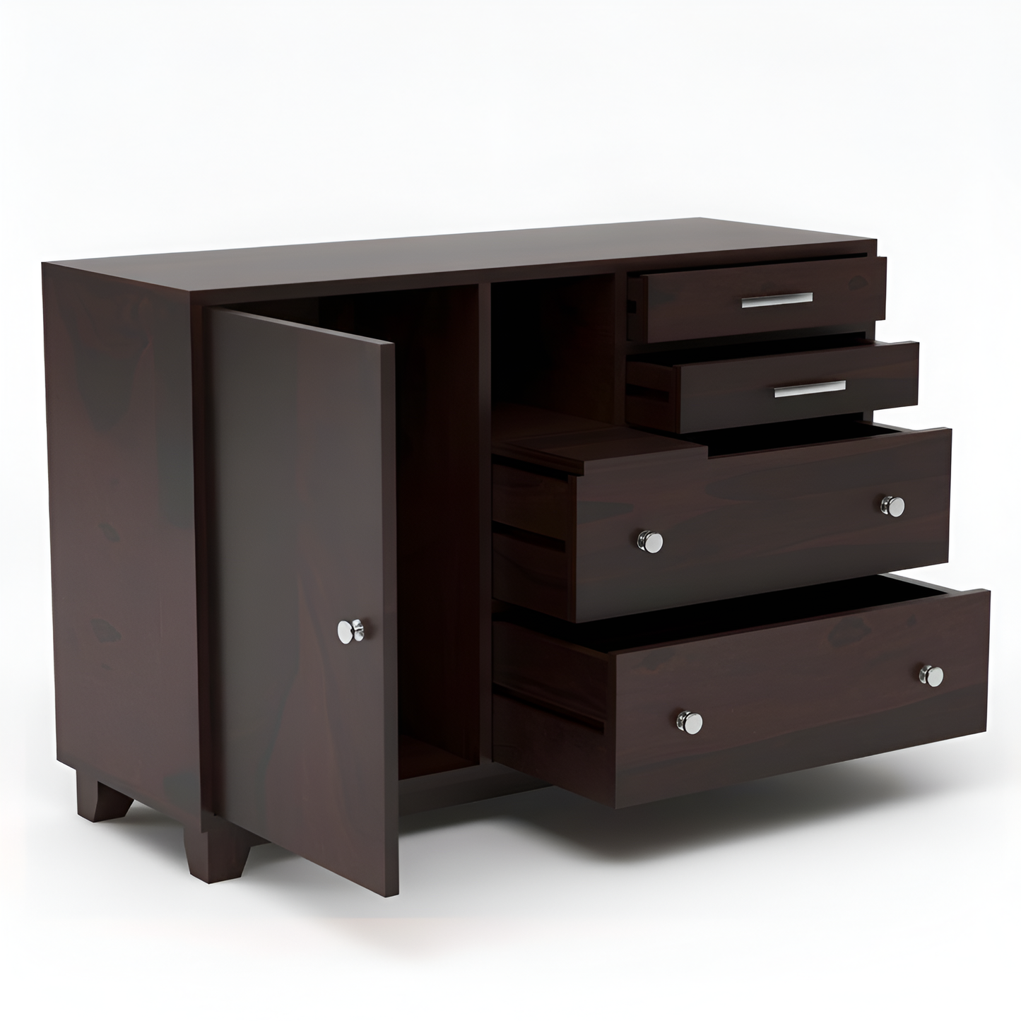 JH Decore Solid Sheesham Wood Sideboard Cabinet