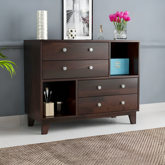JH Decore Solid Sheesham Wood Sideboard Cabinet