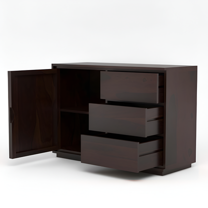 JH Decore Solid Sheesham Wood Sideboard Cabinet