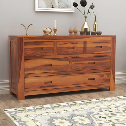 JH Decore Solid Sheesham Wood Chest of Drawers