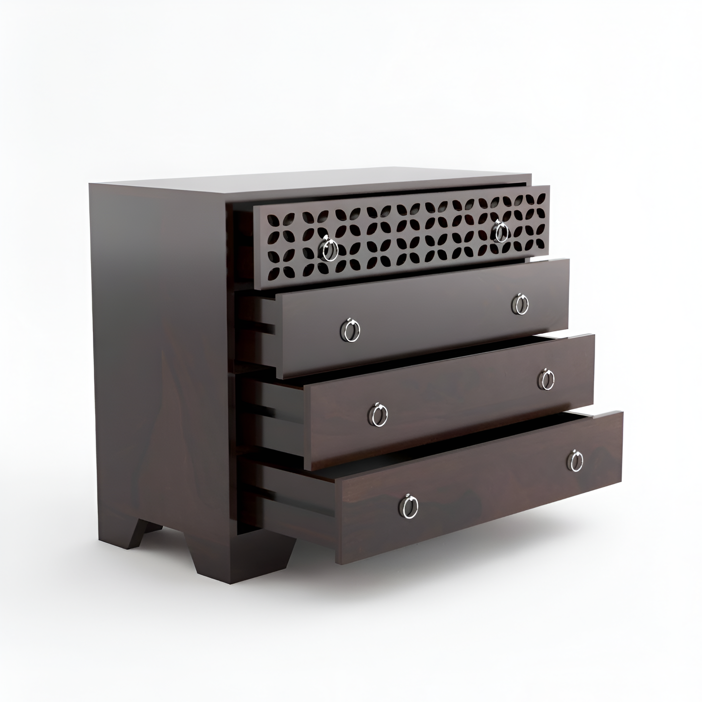 JH Decore Solid Sheesham Wood Designer Chest of Drawers Cabinet