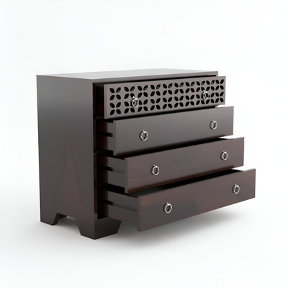 JH Decore Solid Sheesham Wood Designer Chest of Drawers Cabinet
