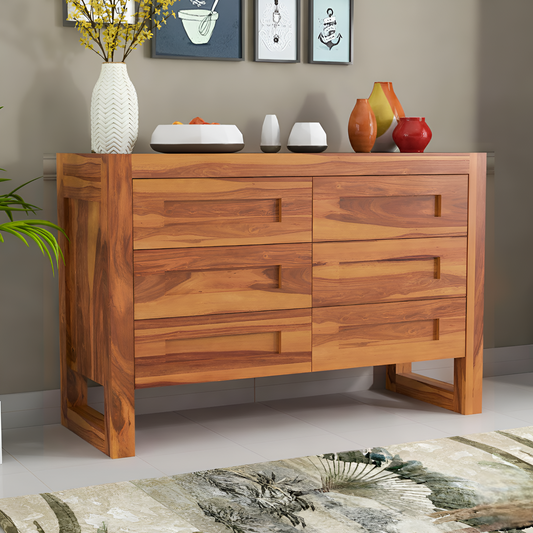 JH Decore Solid Sheesham Wood Storage Cabinet