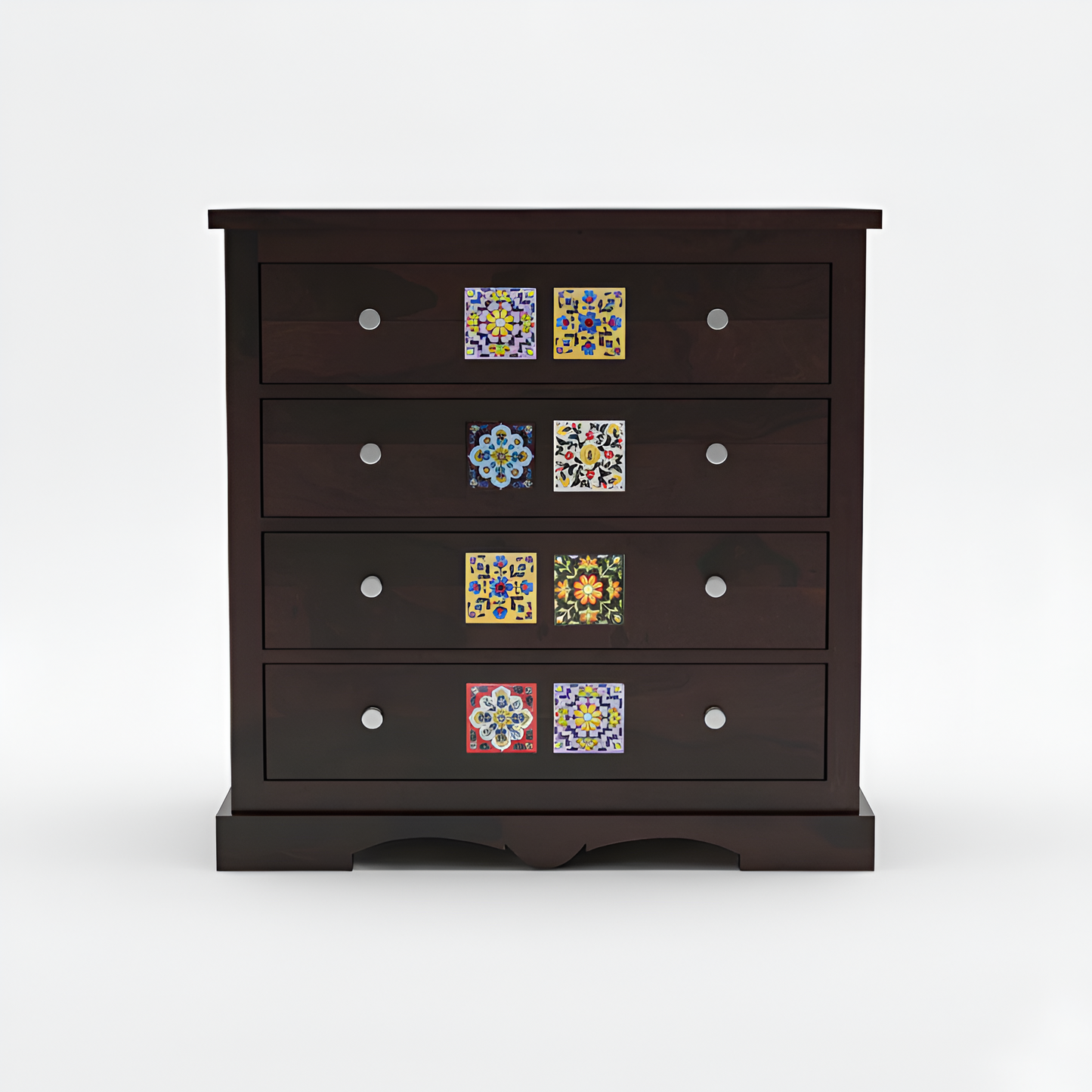 JH Decore Solid Sheesham Wood Handcrafted Chest of Drawers